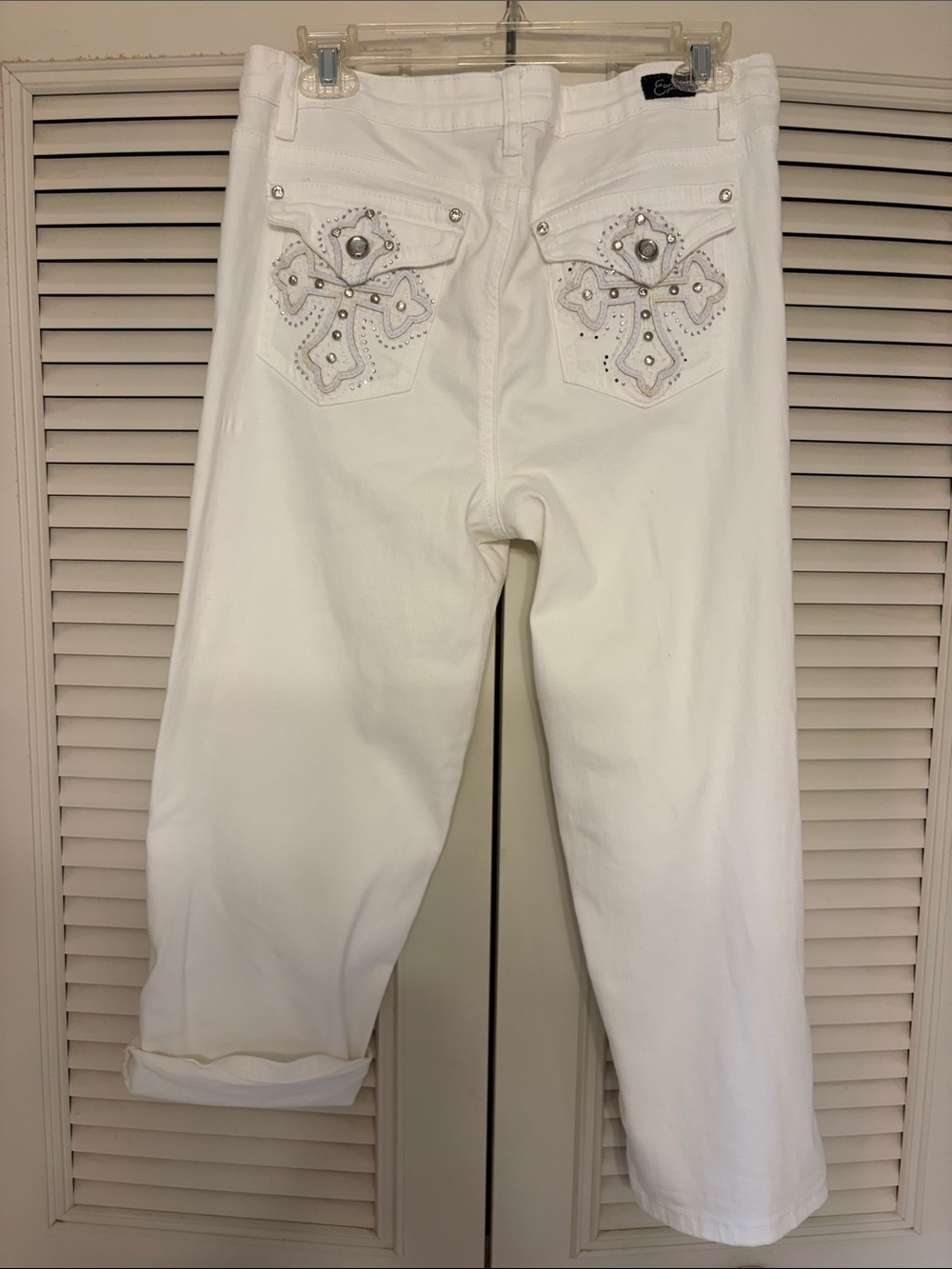 EARL white Capri Denim Jeans